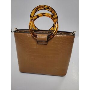 Faux Leather Purse Brown Purse‎ Funky Crossbody Womens